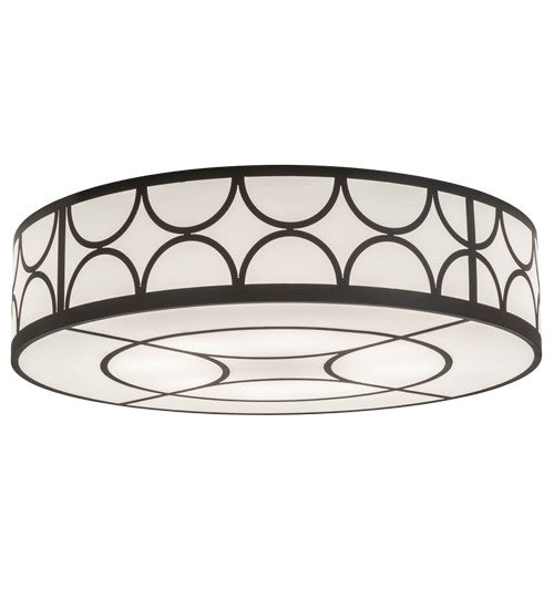 2nd Ave Lighting Revival 60" Deco Cilindro Flushmount in Timeless Bronze Finish