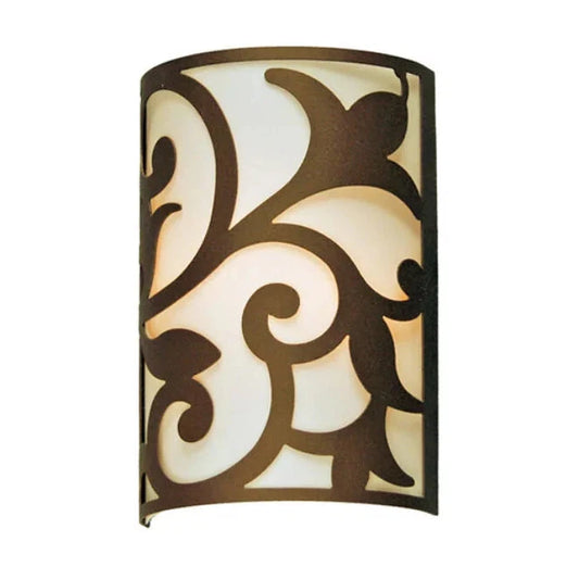 2nd Ave Lighting Rickard 10" 2-Light E26 Base Statuario Idalight Gilded Tobacco Wall Sconce