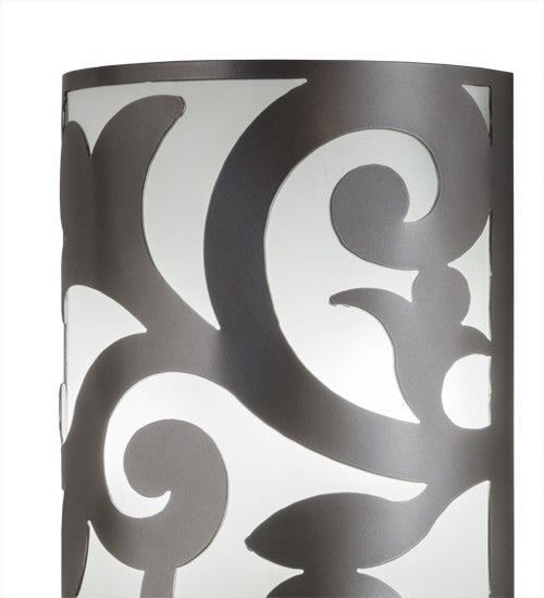 2nd Ave Lighting Rickard 8" Wide Wall Sconce With Nickel Powder Coat Finish