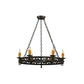 2nd Ave Lighting Sagebrush36" Wide 6 Light Chandelier in Gilded Tobacco Finish