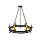 2nd Ave Lighting Sagebrush36" Wide 6 Light Chandelier in Gilded Tobacco Finish