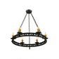 2nd Ave Lighting Sagebrush36" Wide 6 Light Chandelier in Gilded Tobacco Finish