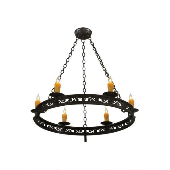 2nd Ave Lighting Sagebrush36" Wide 6 Light Chandelier in Gilded Tobacco Finish
