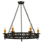 2nd Ave Lighting Sagebrush36" Wide 6 Light Chandelier in Gilded Tobacco Finish