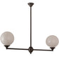 2nd Ave Lighting Salome 46" Long 2 LT Island Pendant in Oil Rubbed Bronze Finish
