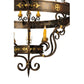 2nd Ave Lighting Santino 72" 24-Light E12 Base Gilded Tobacco Chandelier