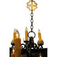 2nd Ave Lighting Santino 72" 24-Light E12 Base Gilded Tobacco Chandelier