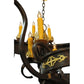 2nd Ave Lighting Santino 72" 24-Light E12 Base Gilded Tobacco Chandelier