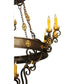 2nd Ave Lighting Santino 72" 24-Light E12 Base Gilded Tobacco Chandelier