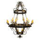 2nd Ave Lighting Santino 72" 24-Light E12 Base Gilded Tobacco Chandelier