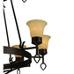 2nd Ave Lighting Savino 46" Wide 12 light Two Tier Chandelier in Gilded Tobacco Finish