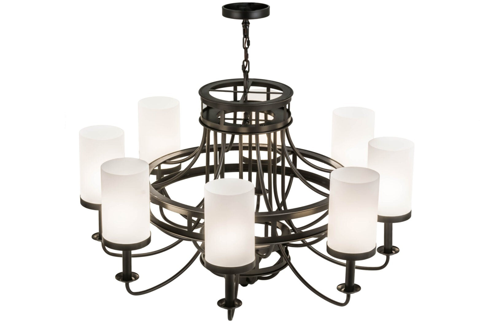 2nd Ave Lighting Saxony 46" Wide 8 LT Chandelier in Oil Rubbed Bronze