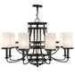 2nd Ave Lighting Saxony 46" Wide 8 LT Chandelier in Oil Rubbed Bronze