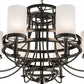 2nd Ave Lighting Saxony 46" Wide 8 LT Chandelier in Oil Rubbed Bronze