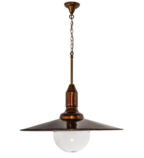 2nd Ave Lighting Schotel 32" Pendant in Transparent Copper Finish