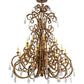 2nd Ave Lighting Serratina 60" Wide 32 Light Chandelier in Autumn Leaf Finish
