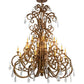 2nd Ave Lighting Serratina 60" Wide 32 Light Chandelier in Autumn Leaf Finish