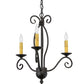 2nd Ave Lighting Sienna 18" Wide 3 LT Chandelier in Chestnut Finish