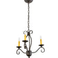 2nd Ave Lighting Sienna 18" Wide 3 LT Chandelier in Chestnut Finish