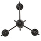 2nd Ave Lighting Sienna 18" Wide 3 LT Chandelier in Chestnut Finish