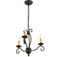 2nd Ave Lighting Sienna 18" Wide 3 LT Chandelier in Chestnut Finish