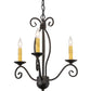 2nd Ave Lighting Sienna 18" Wide 3 LT Chandelier in Chestnut Finish