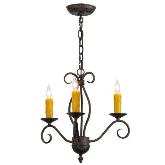 2nd Ave Lighting Sienna 18" Wide 3 LT Chandelier in Coffee Bean Finish