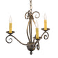 2nd Ave Lighting Sienna 18" Wide 3 Light Chandelier in French Bronze