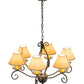 2nd Ave Lighting Sienna 30" Wide 6 LT Chandelier in Chestnut Finish