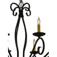 2nd Ave Lighting Sienna 36" 8-Light E12 Base Blackwash Chandelier
