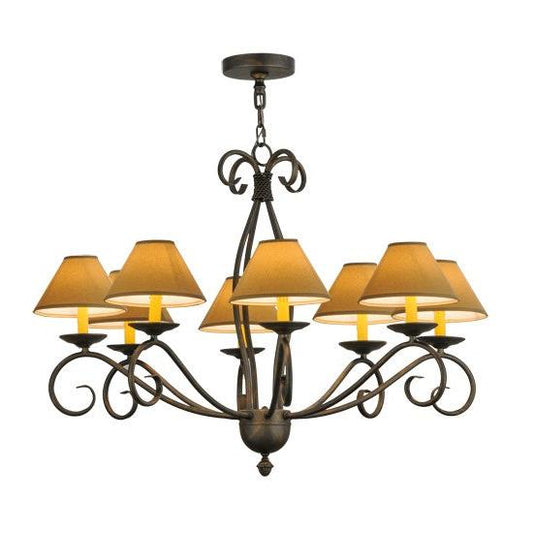 2nd Ave Lighting Sienna 40" Wide 8 LT Chandelier in French Bronze Finish