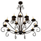 2nd Ave Lighting Sienna 48" Wide Two Tier 15 LT Chandelier in Timeless Bronze Finish