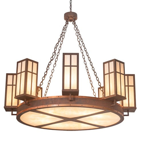 2nd Ave Lighting Silverton 54" Wide Chandelier in Rusty Nail and Vintage Copper Finish