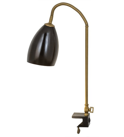 2nd Ave Lighting Sofisticato 5-17" Swing Arm Desk Lamp in Antique Brass Finish