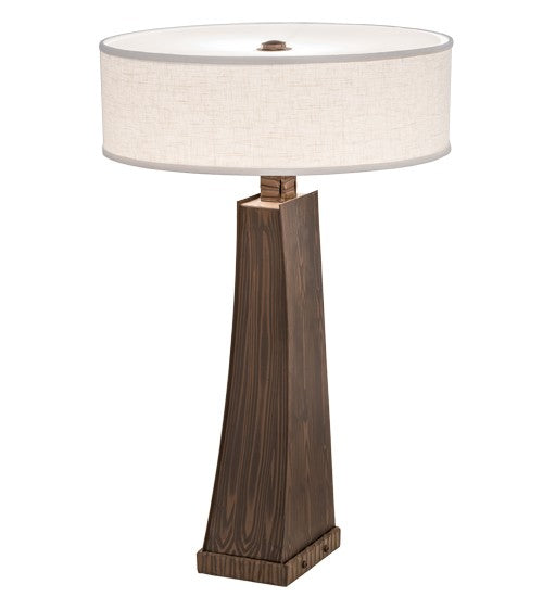 2nd Ave Lighting Sophia 30" High Floor Lamp in Hazelnut Acacia Glossy Finish
