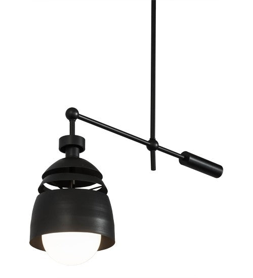 2nd Ave Lighting Spaccato 24" Oblong Pendant in Matte Black Finish