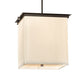 2nd Ave Lighting Spalding 18" Square Pendant in Metallic Bronze Finish