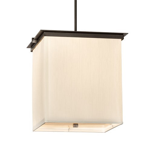 2nd Ave Lighting Spalding 18" Square Pendant in Metallic Bronze Finish