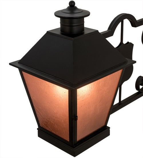 2nd Ave Lighting Stafford 12" Lantern Wall Sconce in Blackwash Finish