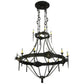 2nd Ave Lighting Stag 66.5" 12 LT Two Tier Chandelier