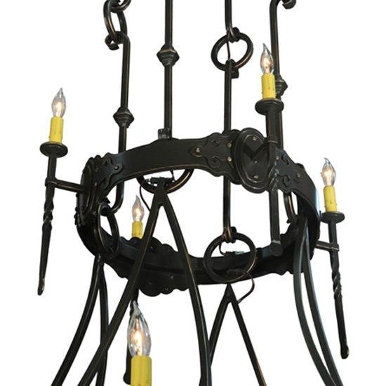 2nd Ave Lighting Stag 66.5" 12 LT Two Tier Chandelier