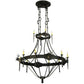 2nd Ave Lighting Stag 66.5" 12 LT Two Tier Chandelier