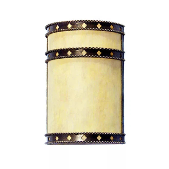 2nd Ave Lighting Stanza 8" 2-Light E12 Base Sable Idalight Lens Gilded Tobacco Wall Sconce