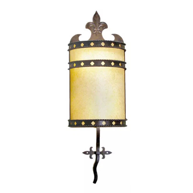2nd Ave Lighting Stanza 8" 2-Light E26 Base Bottocino Idalight Lens Gilded Tobacco Wall Sconce