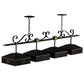 2nd Ave Lighting Stefano 78" Long 4 LT Island Pendant in Blackwash With Gold Accents