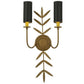 2nd Ave Lighting Sunflower 11" 2 LT Wall Sconce in Gold Metallic Finish