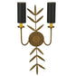 2nd Ave Lighting Sunflower 11" 2 LT Wall Sconce in Gold Metallic Finish