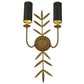 2nd Ave Lighting Sunflower 11" 2 LT Wall Sconce in Gold Metallic Finish