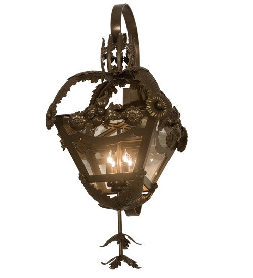 2nd Ave Lighting Symone 15" Wide Wall Sconce in Metallic Brown Finish