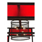 2nd Ave Lighting Tavern 60" Red Block Acrylic Flushmount With Rust Finish